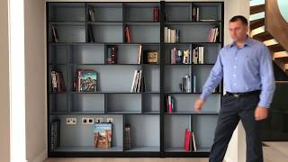 Secret Door Bookcase Hidden Bookcase Door by Solid Carpentry [upl. by Weissberg729]