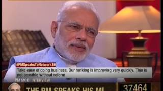 Watch an exclusive interview of Prime Minister Shri Narendra Modi on Network 18 02092016 [upl. by Deerdre116]