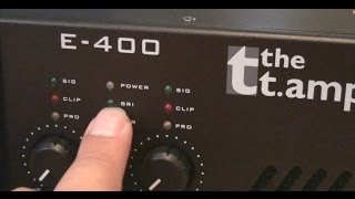 T Amp E400 Endstufe Unboxing und Soundcheck an Elac FS 532 Volume Vmax [upl. by Jonie]