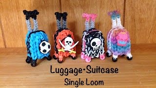 Rainbow Loom Luggage Suitcase Bagage  SINGLE Loom [upl. by Woodcock]