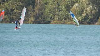 Slingshot Wizard Foil Infinity 76 Hover Glide im Binnenland Singlis See [upl. by Ayoral543]