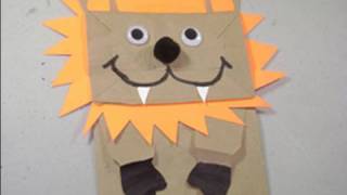 🌟How to make a Puppet Lion with Grocery recycled bag  Easy Paper Craft  simplekidscrafts [upl. by Lindemann]