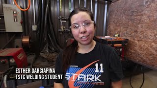 TSTC welding program Esther Garciapina [upl. by Ikcin61]