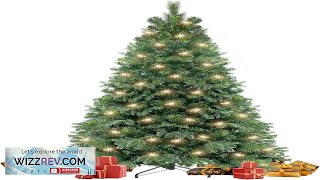 6ft Artificial Christmas Tree with Lights PreLit Pine Tree Indoor Christmas Decorations Review [upl. by Lemej23]