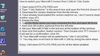 How to switch to Warcraft 124c Patch using Warcraft Version Switcher [upl. by Ahsenit]