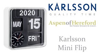 Karlsson Mini Flip 245cm Square Retro Wall Clock  Aspen of Hereford [upl. by Sudaorb]