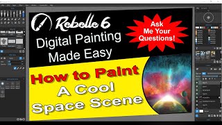 Rebelle 6 Pro Newbies Guide  How to Use Rebelle 6 Digital Painting Tutorial  Painting Galaxy Quest [upl. by Cinda]