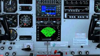 Carenado Cessna Grand Caravan 208b  weather radar [upl. by Hedaza]