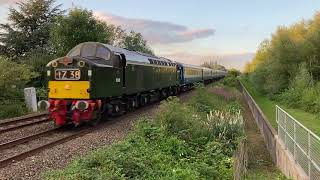 D345 amp 37706 power through Beeston tonight on 1Z38 Jolly Whistler railtour [upl. by Batsheva]