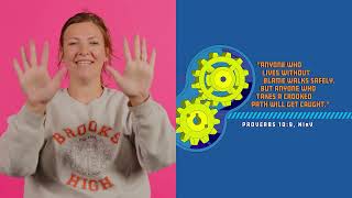 Proverbs 109 Power Verse  Bible Memory Verse with Hand Motions for Kids [upl. by Elicia]