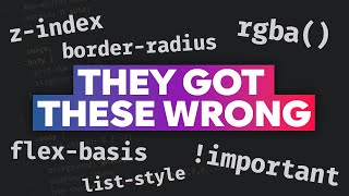 What they got WRONG with CSS [upl. by Vashtia]