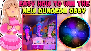 EASY How To Win The New Dungeon Obby And How To Skip The Throne Tower Quest Royale High Update [upl. by Yenhoj]