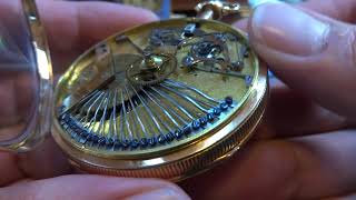 Antique musical sonnerie repeater pocket watch musical movement profiled [upl. by Heiney]