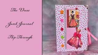 Dress Junk Journal Flip Through SOLD [upl. by Wyck]