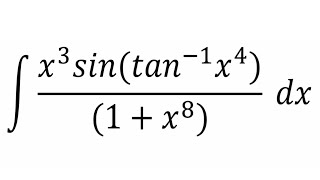 Integral of x³sinarctanx⁴1  x⁸ [upl. by Tanya]