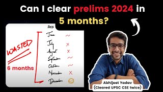 You cant clear UPSC 2024 in 5 months but [upl. by Lustig]