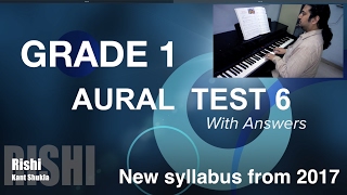 Grade 1  Sample Aural Test 6 with Answers for Trinity Exam from 2017 [upl. by Ssew876]