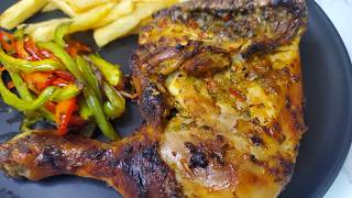 How to make Juicy Oven Baked Chicken QuartersThighs  Chicken Leg quarters Recipe [upl. by Guibert]