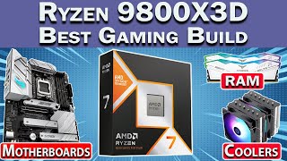 🛑 Best Ryzen 9800X3D Gaming PC Build 2024 🛑 Best RAM Motherboard GPU amp More [upl. by Aleahs]