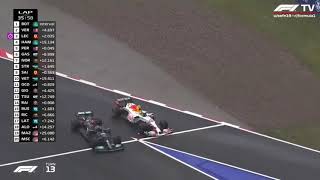 Christian Horner Reaction When Lewis Hamilton Pushed Sergio Perez Out  2021 Turkish GP [upl. by Xam]