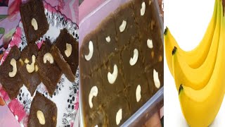 pake huwe kele ki mazedar barfi ❤️sirf tin chijo se bnaye kela barfi  How to make banana barfi [upl. by Sage]