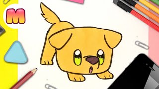 COMO DIBUJAR UN PERRO KAWAII 💖 Paso a Paso 💖 Dibujos de animales [upl. by Editha150]