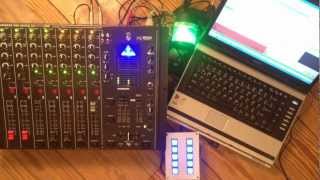 Behringer Mischpult DX2000 mit Multicolorampel Automute Rotlichtsteuerung Talktimer Calldetektor [upl. by Ys]