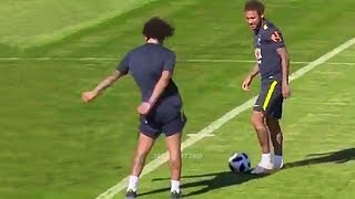 Funny Moments in Training 2 ● Marcelo Mbappe Neymar Ronaldo [upl. by Nileuqaj]