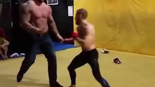 BODY SHOTS Conor McGregor vs “The Mountain” from Game of Thrones [upl. by Tingey]