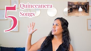 QUINCEANERA SONGS  Top 5 songs for your Quinceanera in english and spanish [upl. by Etna868]