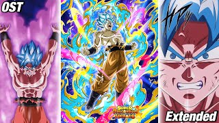 Universe Tree Absorbed Super Saiyan Blue Goku Intro Extended OST  Dragon Ball Z Dokkan Battle [upl. by Enaz]