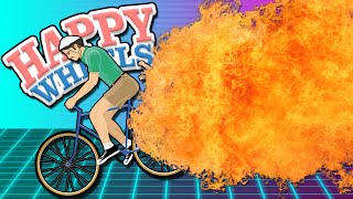 FIRE THEMED LEVELS  Happy Wheels w ChimneySwift11 [upl. by Im413]