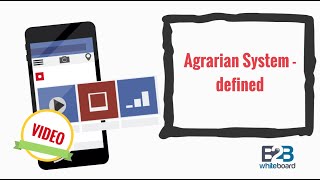 Agrarian System  defined [upl. by Norrab]