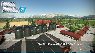 FS22 FlatOut Farm 4X By Stevie  For PC  V1012  Download Link In the Description [upl. by Ajaj125]