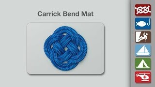 Carrick Bend Mat  How to Make a Carrick Mat [upl. by Marjie26]