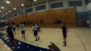 Scotts Valley Warriors Vs Bay City Boys 8th Grade AAU Basketball Referees Point of View [upl. by Noterb]