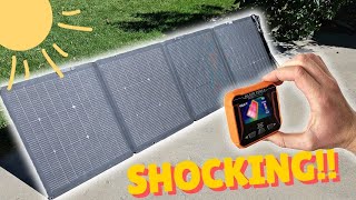 New EcoFlow 220W Solar Panel Testing  Shocking Results [upl. by Nosnirb]