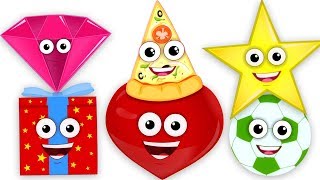 forme canzone  filastrocca per bambini  Shapes Song  canzone in italiano per i bambini [upl. by Aneg825]