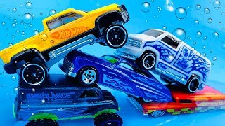 Carros para niños que Cambian de Color con el Agua  Coches de Carrera Hot Wheels [upl. by Boice152]