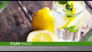 Zitronenwasser ist das perfekte Gesundheitsgetränk um den Tag zu beginnen [upl. by Nam]