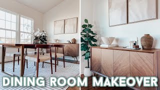 DIY Dining Room Makeover with Simple amp Functional Decorating Ideas for any Budget [upl. by Chesnut]