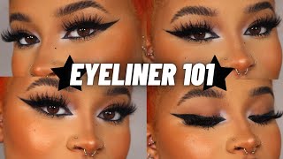 EYELINER 101  WINGED LINER WATERLINE INNER CORNER LINER TUTORIAL  RAGGEDYROYAL [upl. by Markson615]