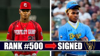 500 Ranked High Schooler Rises to 1st Round MLB Draft Pick [upl. by Genet]