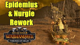 First Look  Epidemius amp The Nurgle Rework  Thrones of Decay  Update 50  Total War Warhammer 3 [upl. by Mloc19]