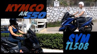 KYMCO AK550 vs SYM TL508 [upl. by Sonnnie630]