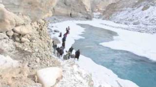 Chadar Trek Ice Trek on Frozen Zanskar River by Pankaj Tibrewal [upl. by Annaitat]