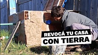 ¡CHAU CEMENTO Revocá tus paredes de ladrillo CON TIERRA Saludable ecológico y GRATIS [upl. by Glinys543]