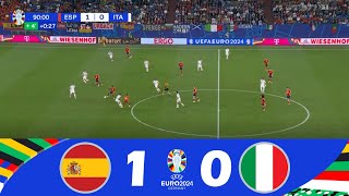 Espanha x Itália 10  Euro 2024  Melhores Momentos [upl. by Aicert456]