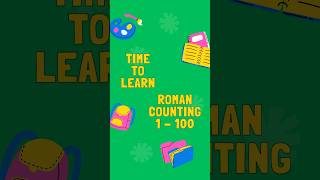 Roman Numbers 1 to 100 shorts maths romannumber counting trending viralshorts [upl. by Ormiston]