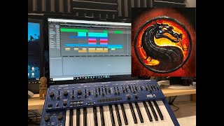 Mortal Kombat  Control Remix  Behringer MS1 SH101 Clone Live Studio Techno Cover Traci Lords [upl. by Cusick460]